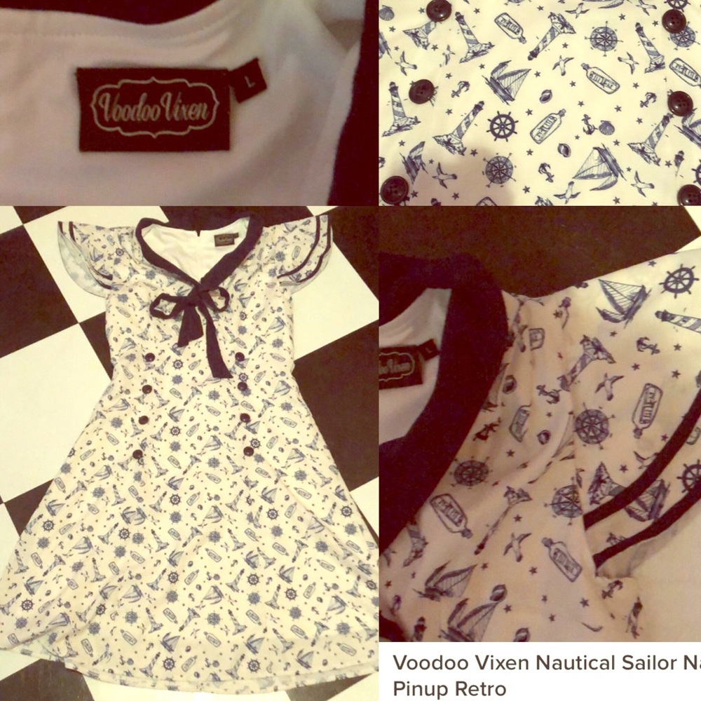Voodoo Vixen Nautical Dress